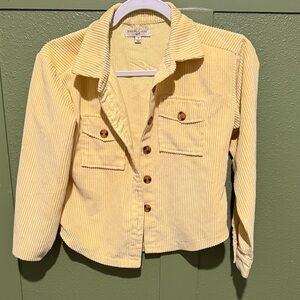 Coldwater Creek Yellow Button Down Shirt